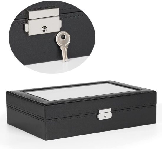 Multifunctional jewelry, watch and ring storage box 3