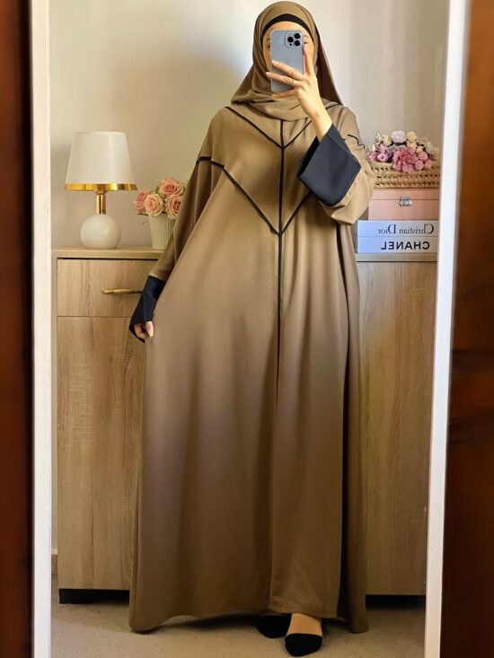 Abaya avec châle Pratique pour prière