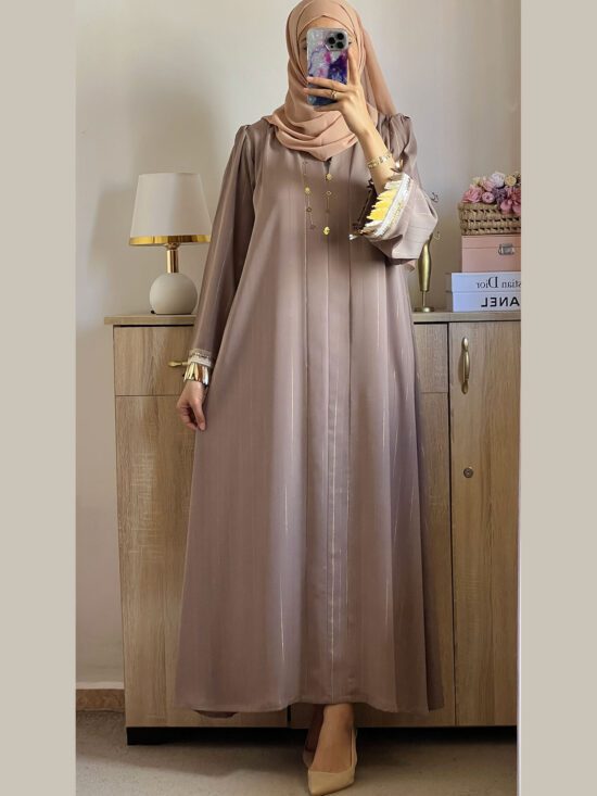 Abaya Fashion style Robe avec ceinture