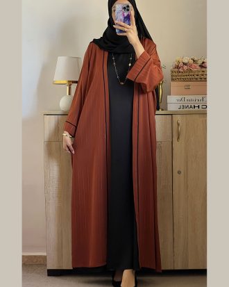 Abaya coupe over size 2 Pièces