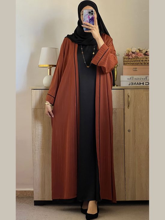 Abaya coupe over size 2 Pièces