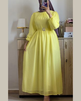 Robe Longue col rond unique