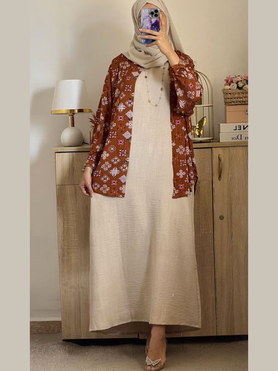 Ensemble Robe et chemise motif