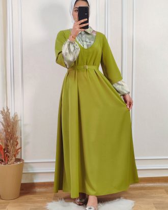 Robe Cloche 2 avec poches et chemise collé