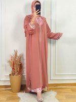 Jellaba Crêpe deux pièces