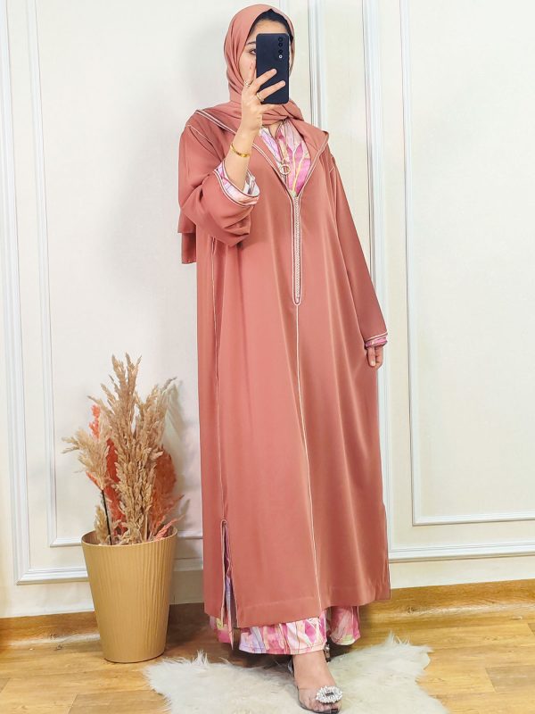 Jellaba Crêpe deux pièces