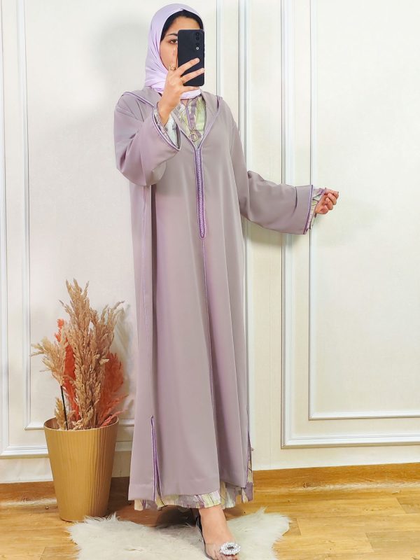 Jellaba Crêpe deux pièces