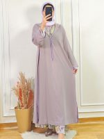 Jellaba Crêpe deux pièces