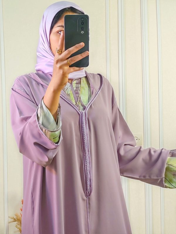 Jellaba Crêpe deux pièces