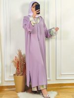 Jellaba Crêpe deux pièces