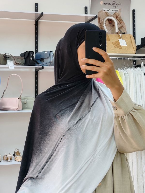 Châle Lycra dégradé strass