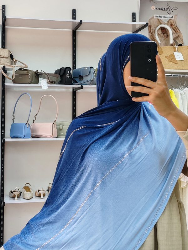 Châle Lycra dégradé strass