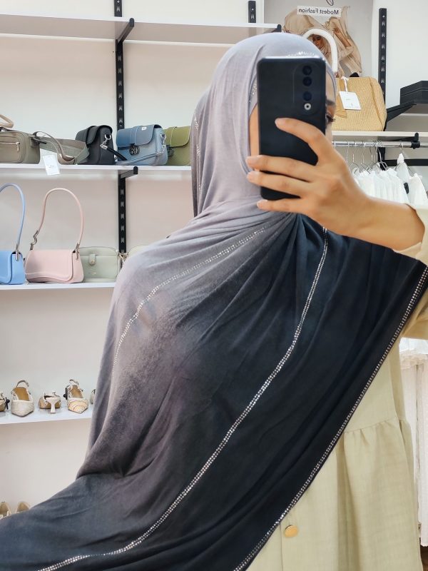 Châle Lycra dégradé strass