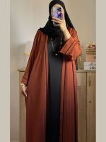 Abaya coupe over size 2 Pièces