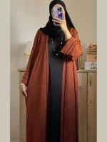 Abaya coupe over size 2 Pièces