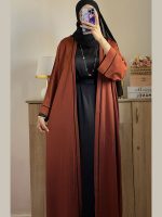 Abaya coupe over size 2 Pièces