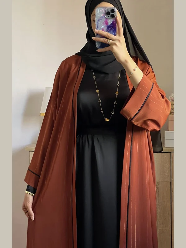 Abaya coupe over size 2 Pièces