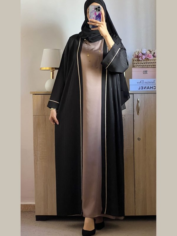 Abaya coupe over size 2 Pièces