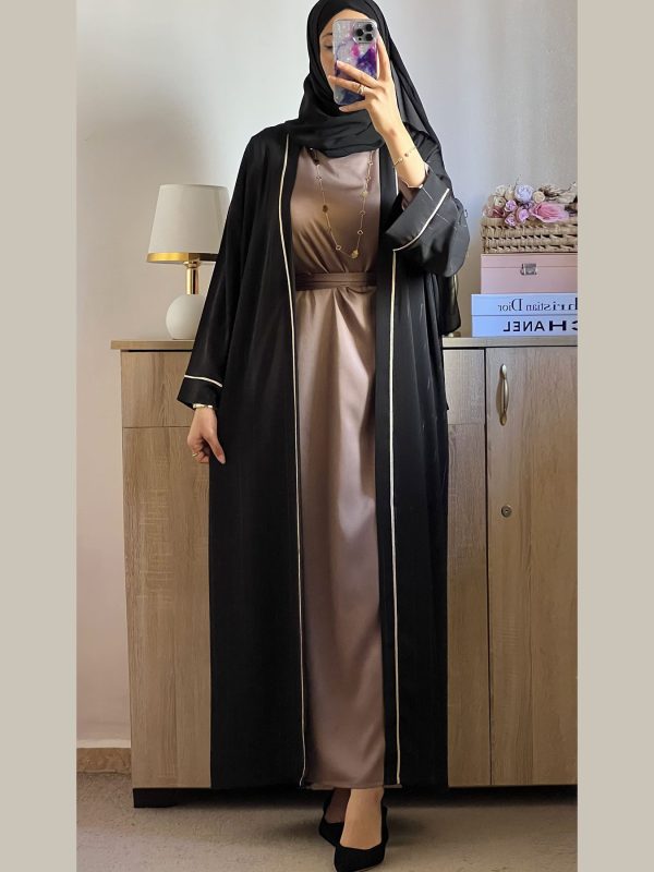 Abaya coupe over size 2 Pièces