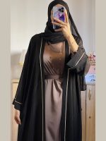 Abaya coupe over size 2 Pièces