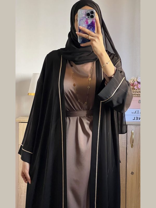 Abaya coupe over size 2 Pièces