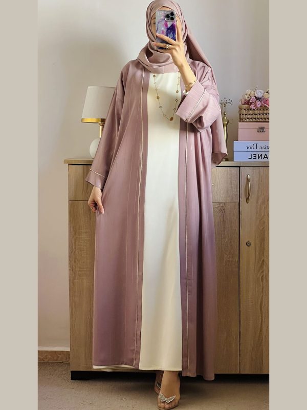 Abaya coupe over size 2 Pièces