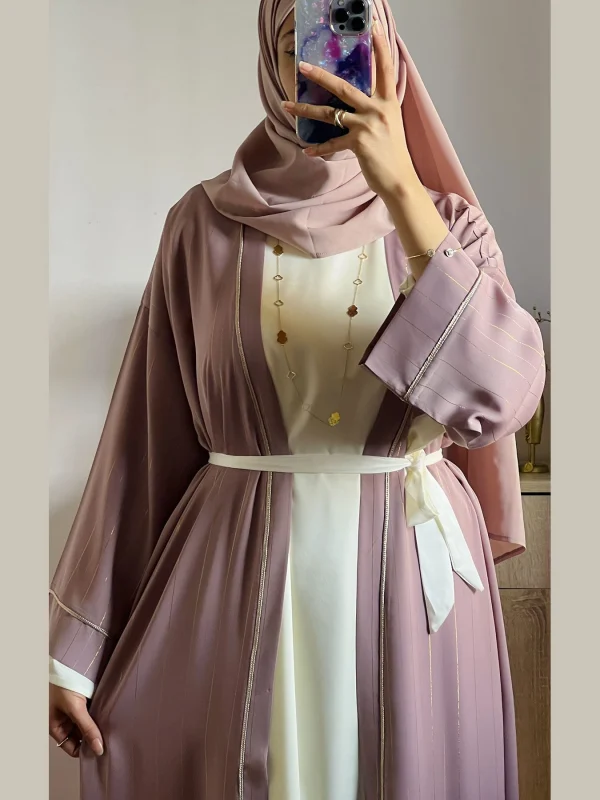 Abaya coupe over size 2 Pièces