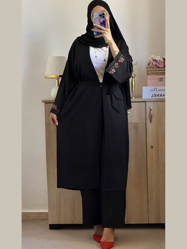 Ensemble Kimono brodé et pantalon