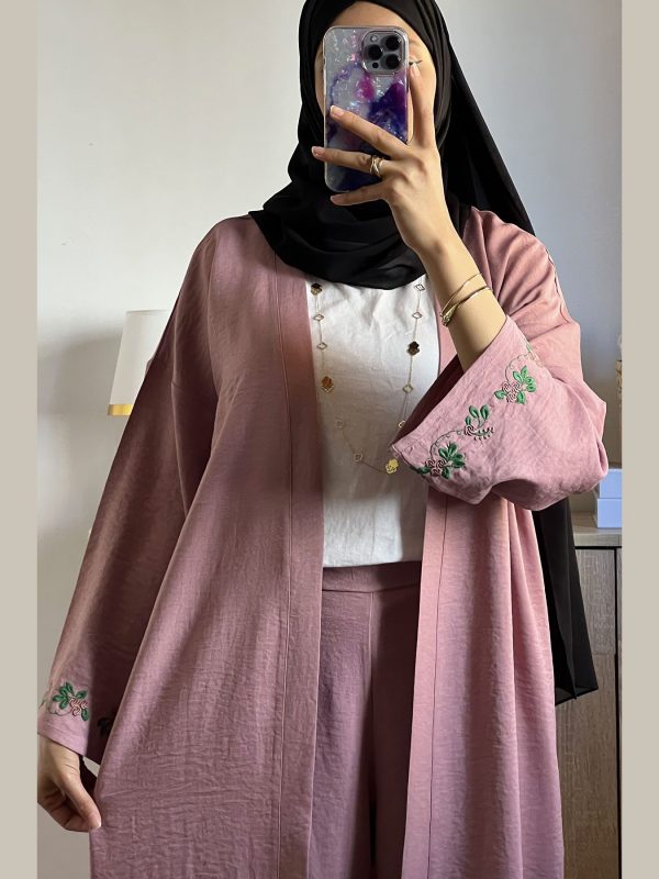 Ensemble Kimono brodé et pantalon