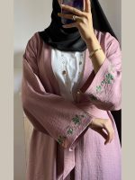 Ensemble Kimono brodé et pantalon