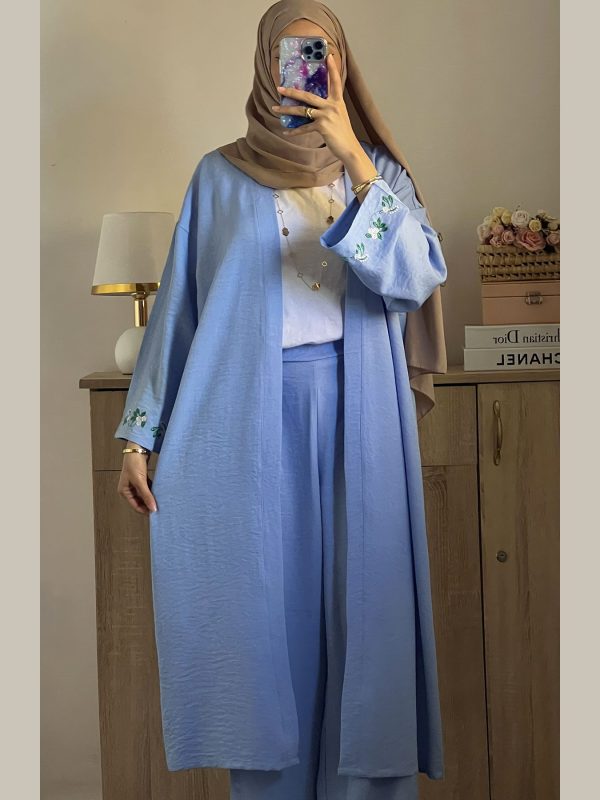 Ensemble Kimono brodé et pantalon