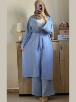 Ensemble Kimono brodé et pantalon