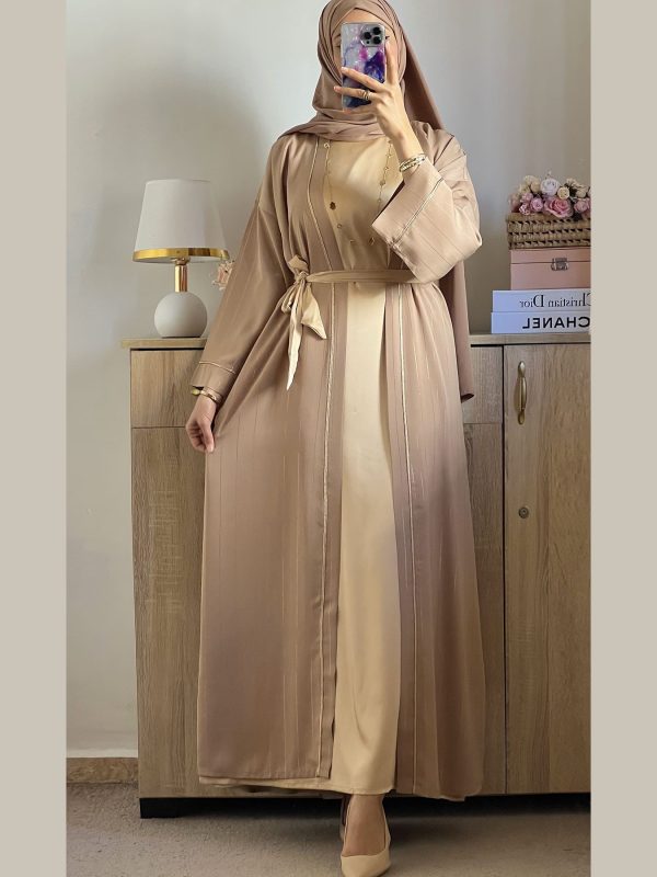 Abaya coupe over size 2 Pièces