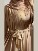 Abaya coupe over size 2 Pièces
