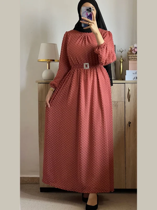 Robe Longue col rond unique