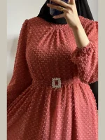 Robe Longue col rond unique