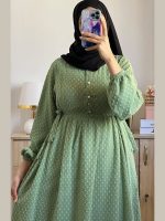 Robe Longue ceinturée sur les cotés