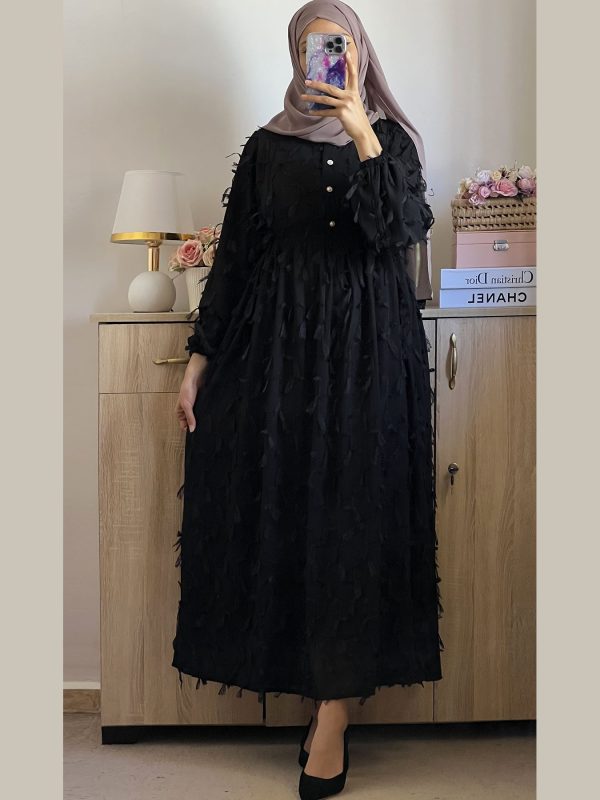 Robe Longue ceinturée sur les cotés