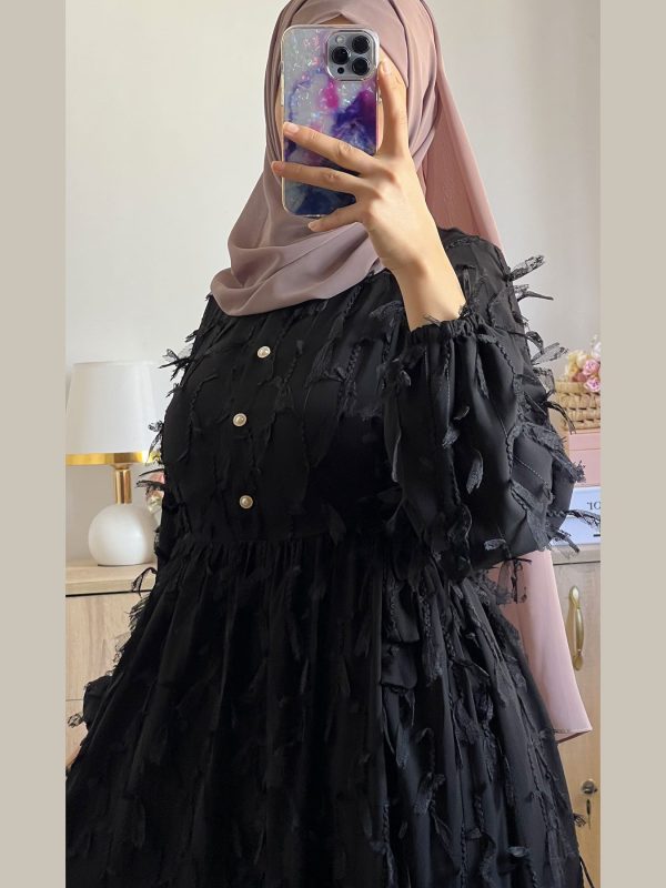 Robe Longue ceinturée sur les cotés