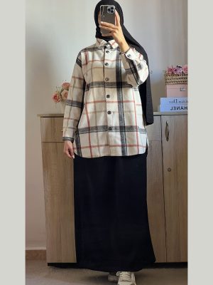 Ensemble Chemise Over et jupe normal